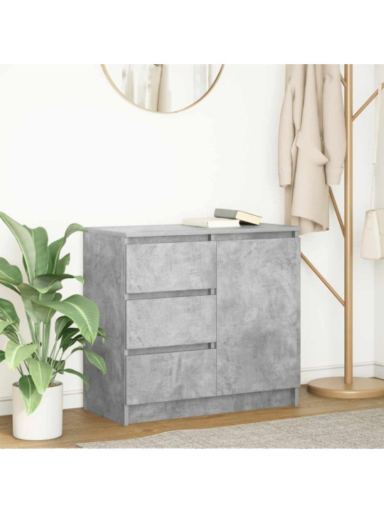 Senkki laatikolla betoninharmaa 71x35x65 cm tekninen puu