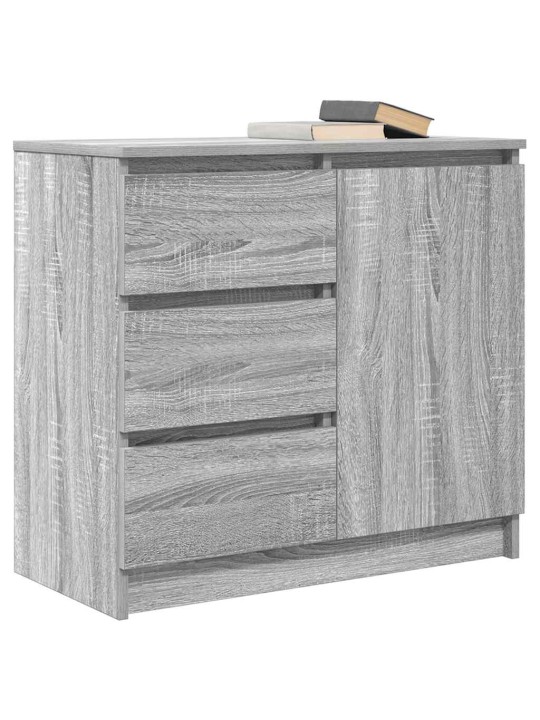 Senkki laatikolla harmaa sonoma 71x35x65 cm tekninen puu