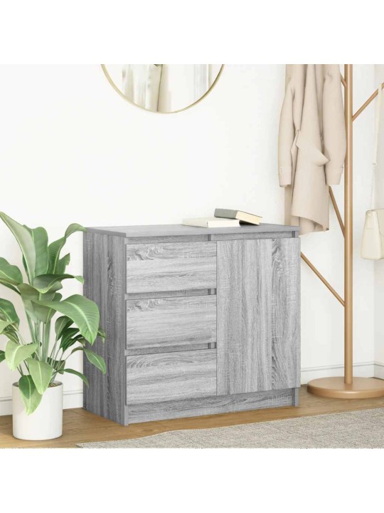 Senkki laatikolla harmaa sonoma 71x35x65 cm tekninen puu