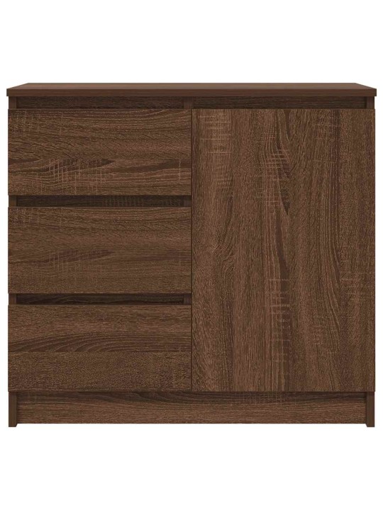Senkki laatikolla ruskea tammi 71x35x65 cm tekninen puu