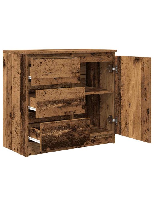 Senkki laatikolla vanha puu 71x35x65 cm tekninen puu