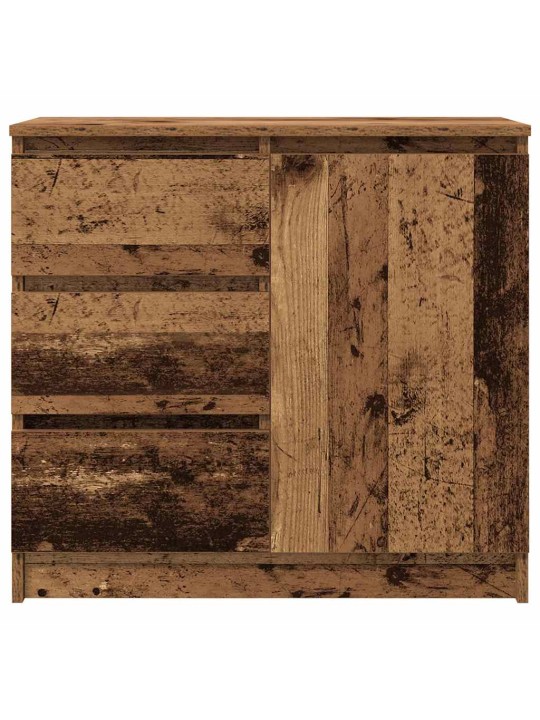 Senkki laatikolla vanha puu 71x35x65 cm tekninen puu