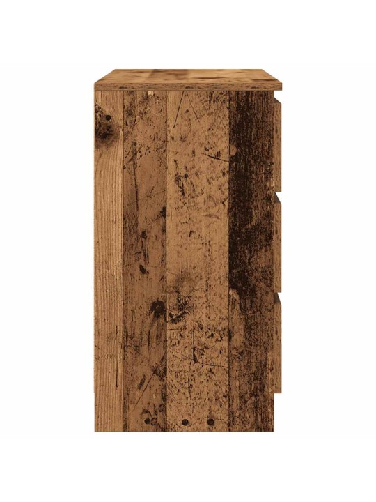 Senkki laatikolla vanha puu 71x35x65 cm tekninen puu