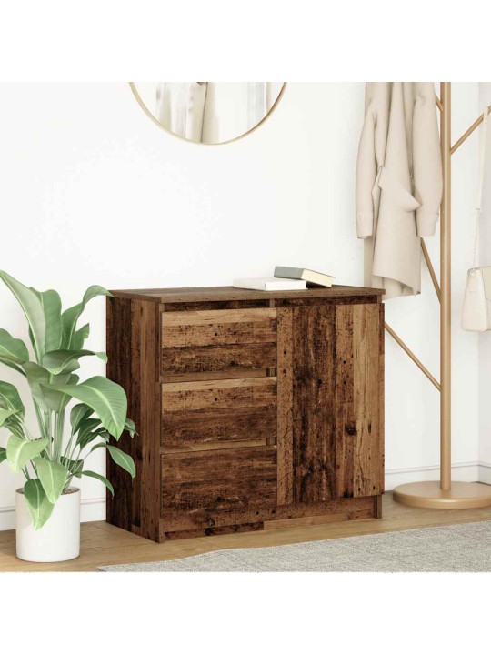 Senkki laatikolla vanha puu 71x35x65 cm tekninen puu