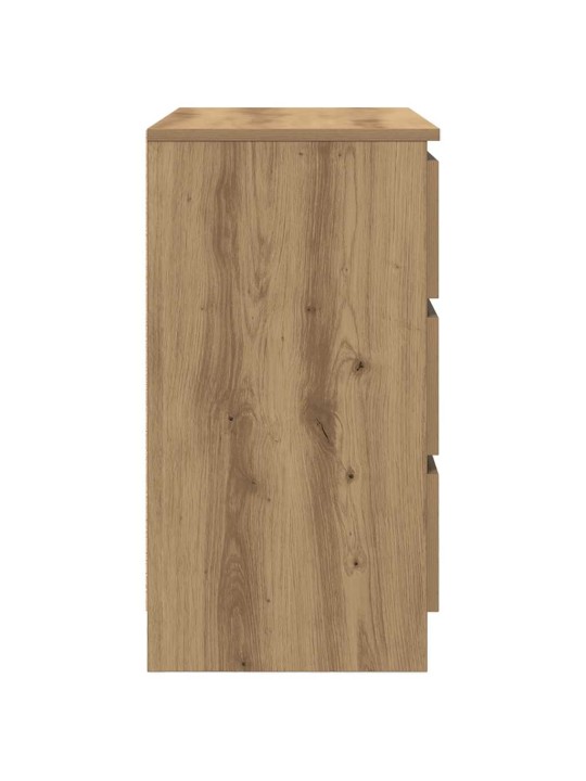 Senkki laatikolla artisaanitammi 71x35x65 cm tekninen puu
