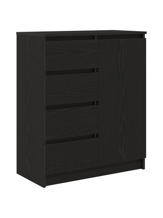 Senkki laatikoilla musta tammi 71x35x84 cm tekninen puu