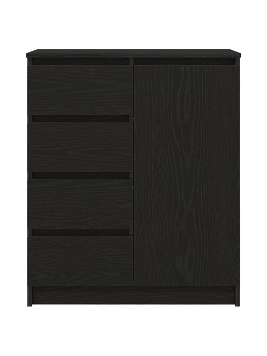Senkki laatikoilla musta tammi 71x35x84 cm tekninen puu