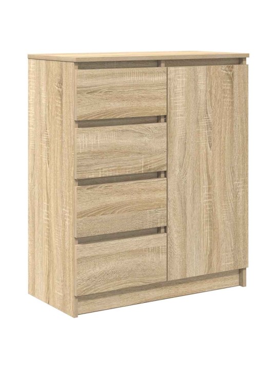 Senkki laatikoilla sonoma-tammi 71x35x84 cm tekninen puu