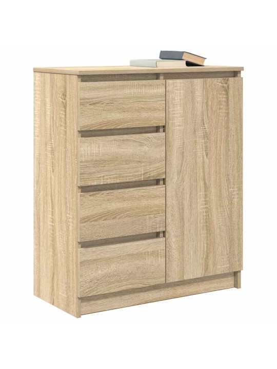 Senkki laatikoilla sonoma-tammi 71x35x84 cm tekninen puu