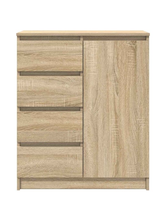 Senkki laatikoilla sonoma-tammi 71x35x84 cm tekninen puu