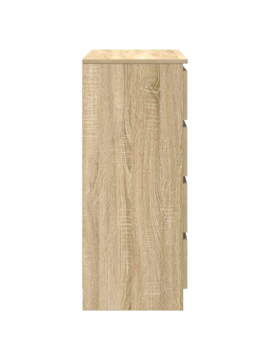 Senkki laatikoilla sonoma-tammi 71x35x84 cm tekninen puu