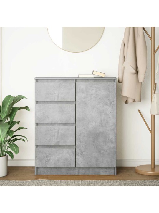 Senkki laatikoilla betoninharmaa 71x35x84 cm tekninen puu