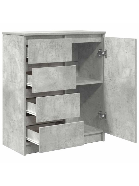 Senkki laatikoilla betoninharmaa 71x35x84 cm tekninen puu