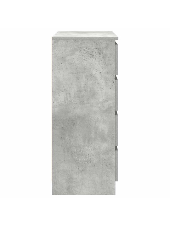 Senkki laatikoilla betoninharmaa 71x35x84 cm tekninen puu