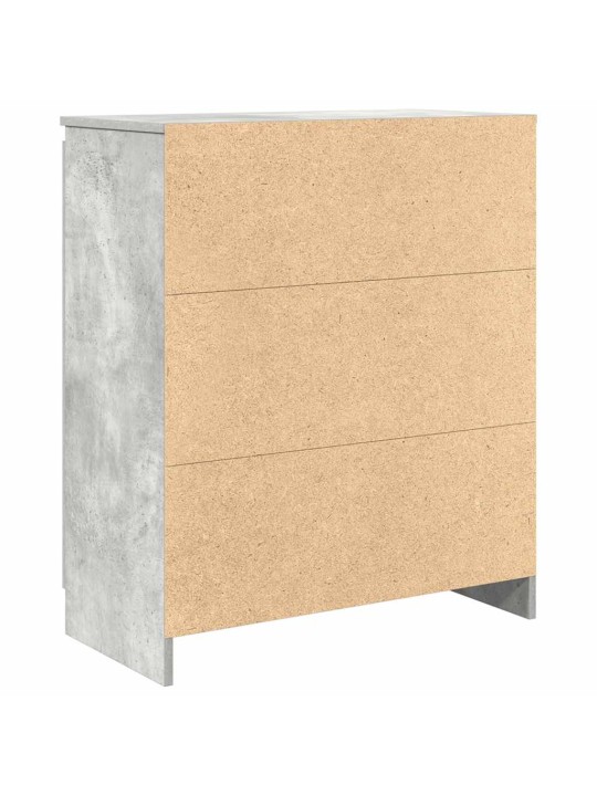 Senkki laatikoilla betoninharmaa 71x35x84 cm tekninen puu