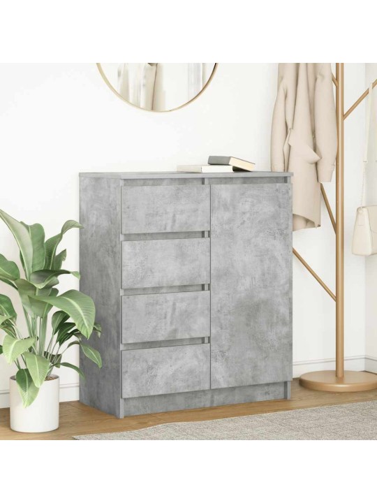 Senkki laatikoilla betoninharmaa 71x35x84 cm tekninen puu