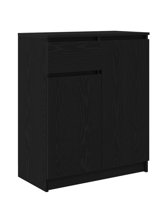 Senkki laatikolla musta tammi 71x35x84 cm tekninen puu