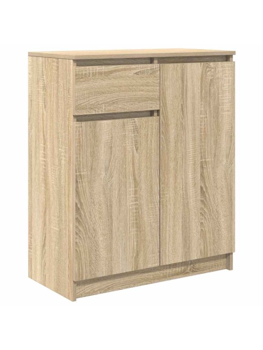 Senkki laatikolla sonoma-tammi 71x35x84 cm tekninen puu