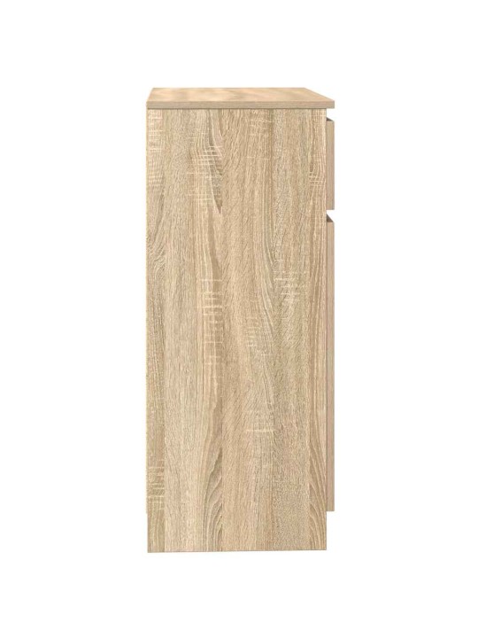 Senkki laatikolla sonoma-tammi 71x35x84 cm tekninen puu