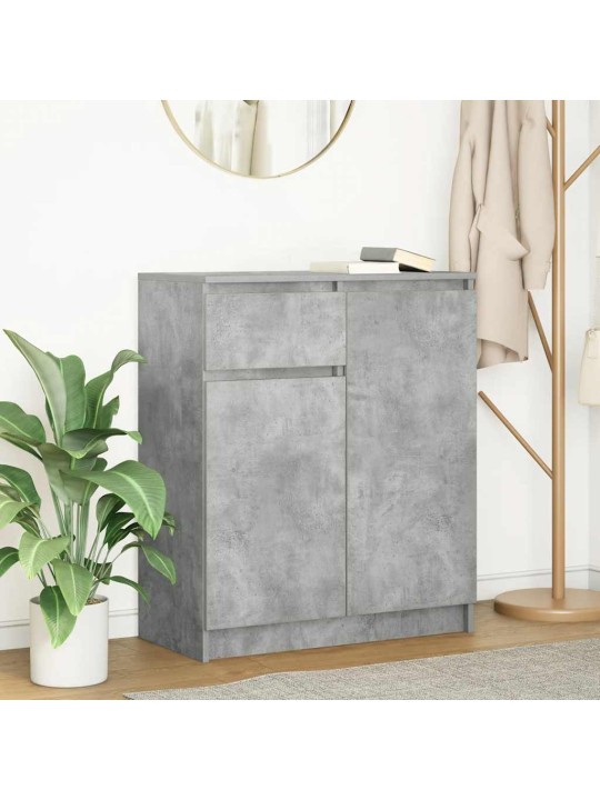 Senkki laatikolla betoninharmaa 71x35x84 cm tekninen puu