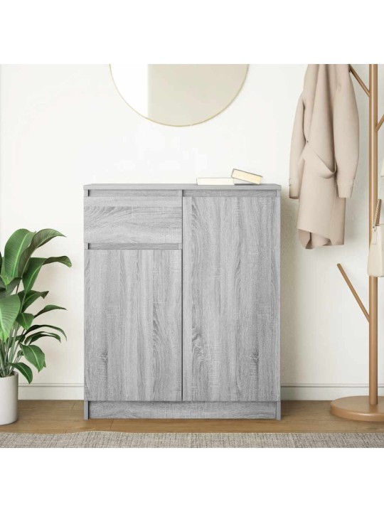 Senkki laatikolla harmaa sonoma 71x35x84 cm tekninen puu