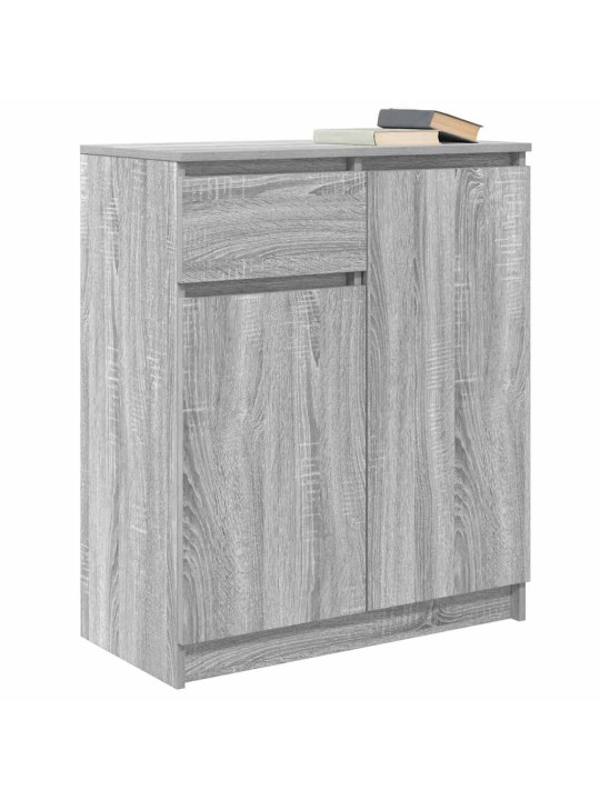 Senkki laatikolla harmaa sonoma 71x35x84 cm tekninen puu