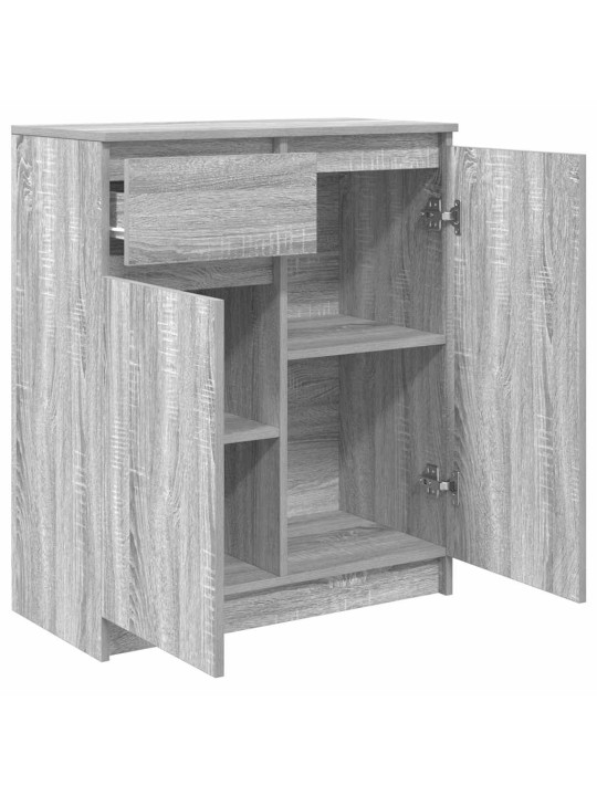 Senkki laatikolla harmaa sonoma 71x35x84 cm tekninen puu