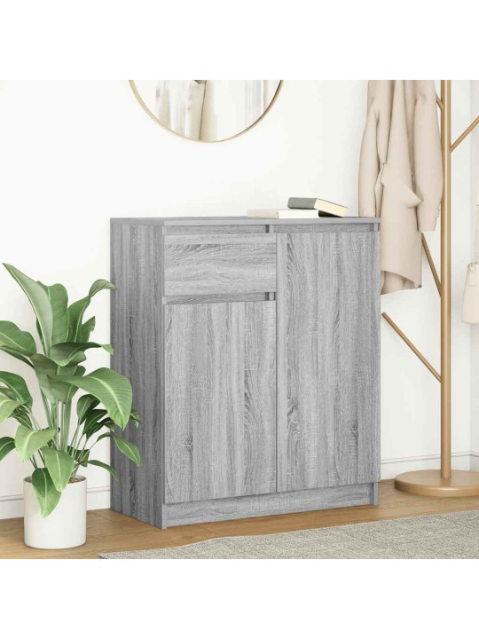 Senkki laatikolla harmaa sonoma 71x35x84 cm tekninen puu
