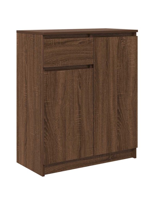 Senkki laatikolla ruskea tammi 71x35x84 cm tekninen puu
