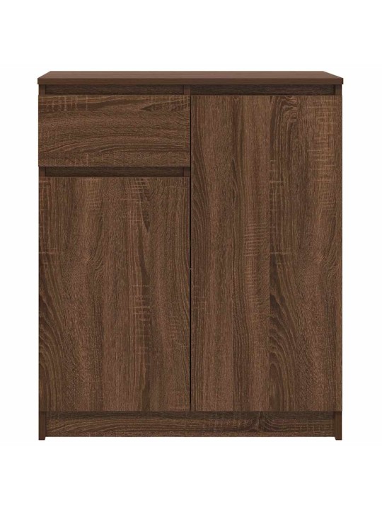 Senkki laatikolla ruskea tammi 71x35x84 cm tekninen puu