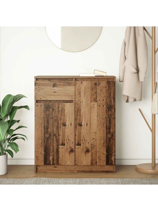 Senkki laatikolla vanha puu 71x35x84 cm tekninen puu