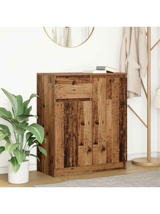 Senkki laatikolla vanha puu 71x35x84 cm tekninen puu