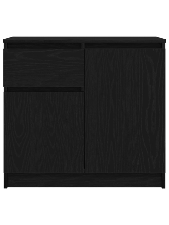Senkki laatikolla musta tammi 71x35x65 cm tekninen puu