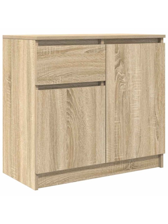 Senkki laatikolla sonoma-tammi 71x35x65 cm tekninen puu