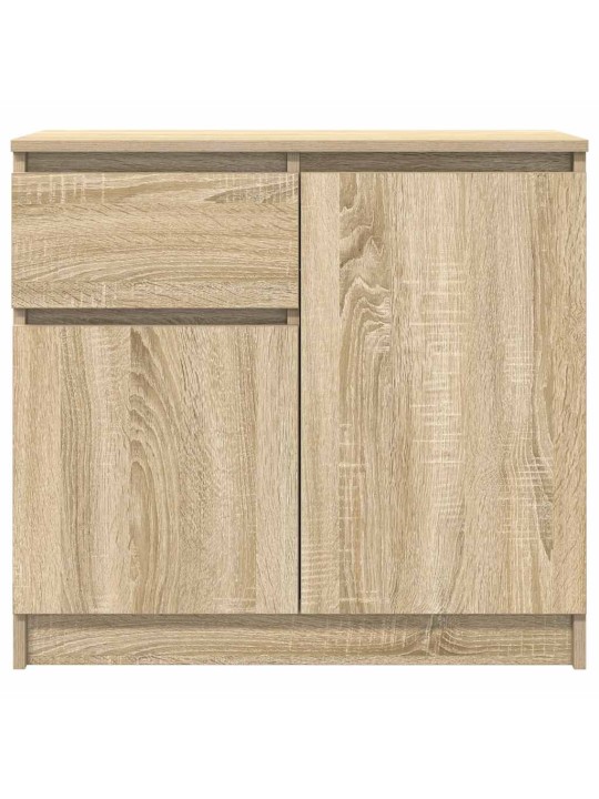 Senkki laatikolla sonoma-tammi 71x35x65 cm tekninen puu