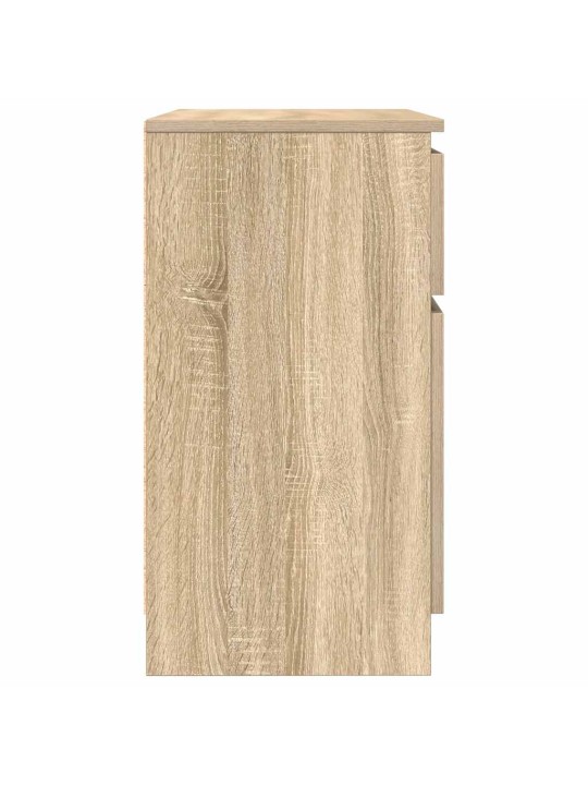 Senkki laatikolla sonoma-tammi 71x35x65 cm tekninen puu