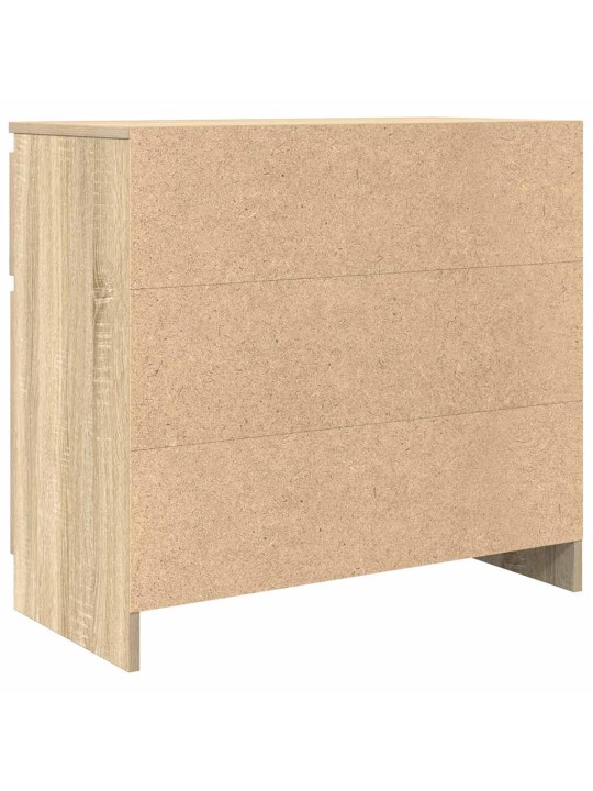 Senkki laatikolla sonoma-tammi 71x35x65 cm tekninen puu