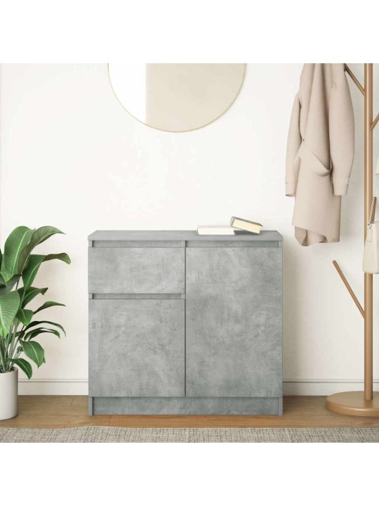 Senkki laatikolla betoninharmaa 71x35x65 cm tekninen puu