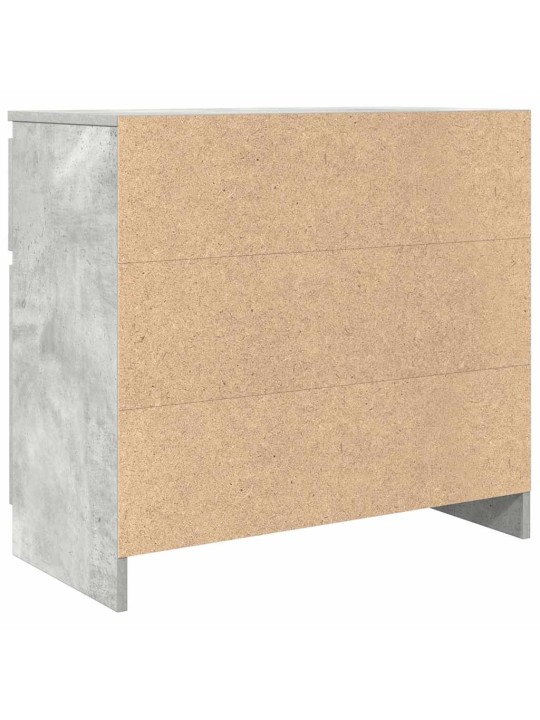 Senkki laatikolla betoninharmaa 71x35x65 cm tekninen puu