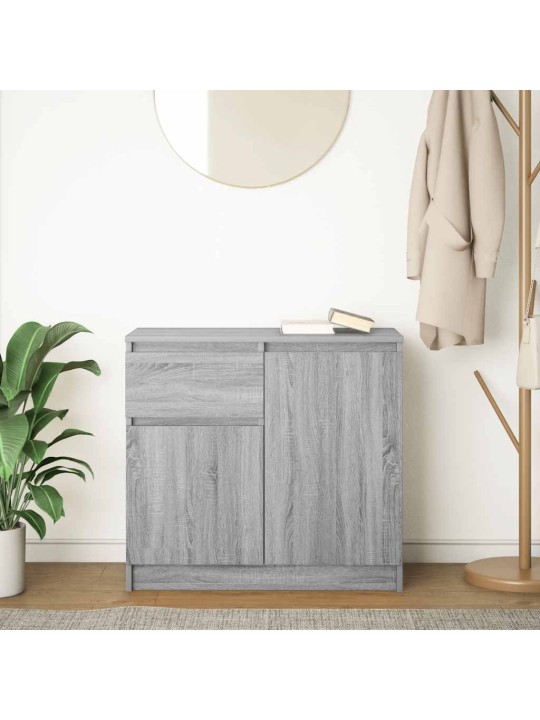 Senkki laatikolla harmaa sonoma 71x35x65 cm tekninen puu
