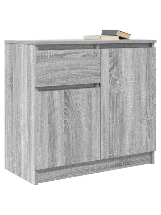 Senkki laatikolla harmaa sonoma 71x35x65 cm tekninen puu