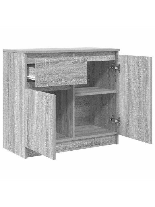Senkki laatikolla harmaa sonoma 71x35x65 cm tekninen puu