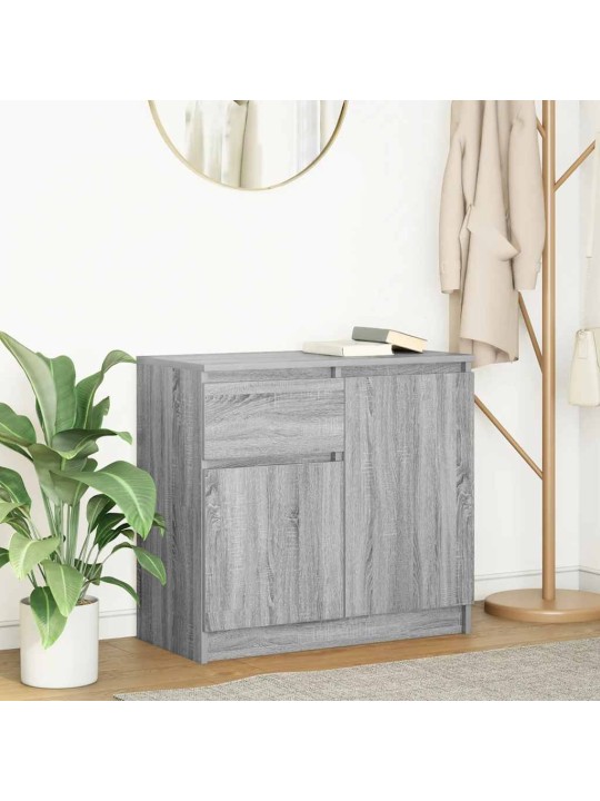 Senkki laatikolla harmaa sonoma 71x35x65 cm tekninen puu