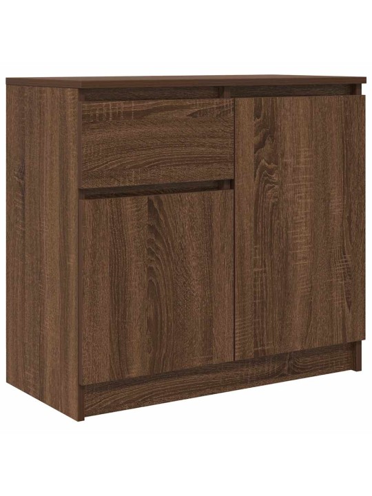 Senkki laatikolla ruskea tammi 71x35x65 cm tekninen puu