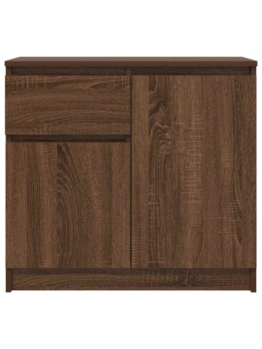 Senkki laatikolla ruskea tammi 71x35x65 cm tekninen puu