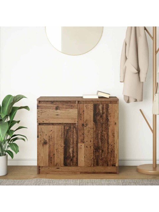 Senkki laatikolla vanha puu 71x35x65 cm tekninen puu