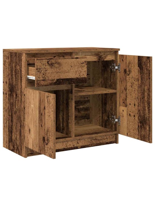 Senkki laatikolla vanha puu 71x35x65 cm tekninen puu