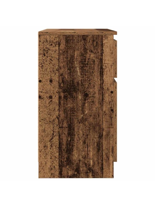 Senkki laatikolla vanha puu 71x35x65 cm tekninen puu