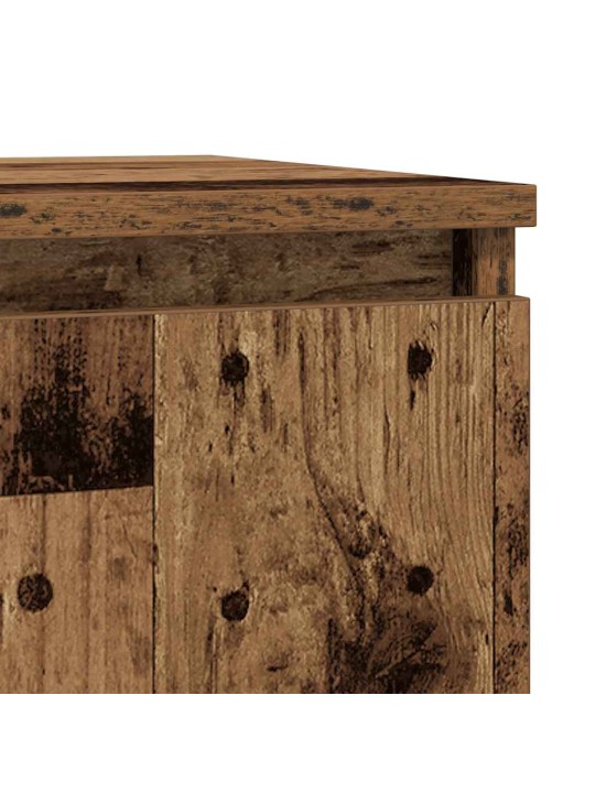 Senkki laatikolla vanha puu 71x35x65 cm tekninen puu