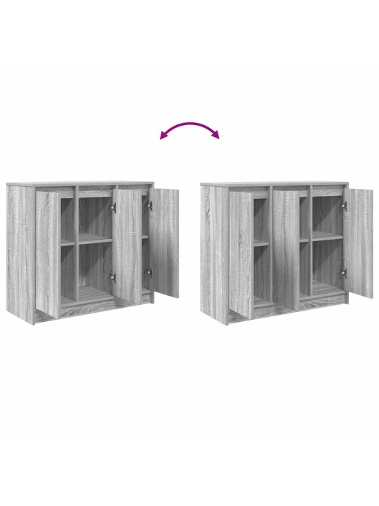 Senkki harmaa sonoma 85x34x76 cm tekninen puu